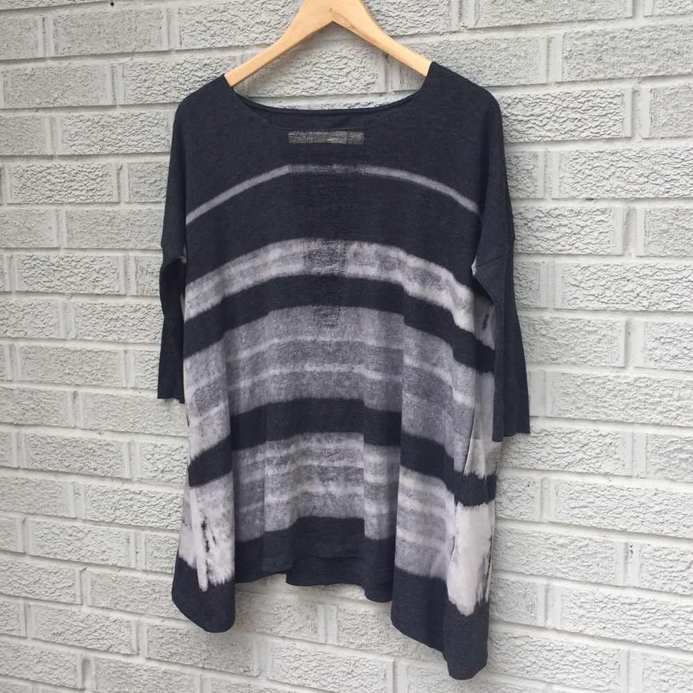 Raquel Allegra Shred Asymmetrical Hem Sweater